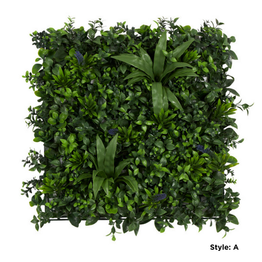 Large Square Faux Plant Wall Decor Set