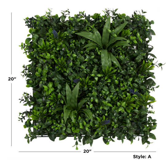 Large Square Faux Plant Wall Decor Set