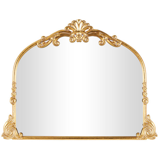 Metal Ornate Arched Baroque Wall Mirror