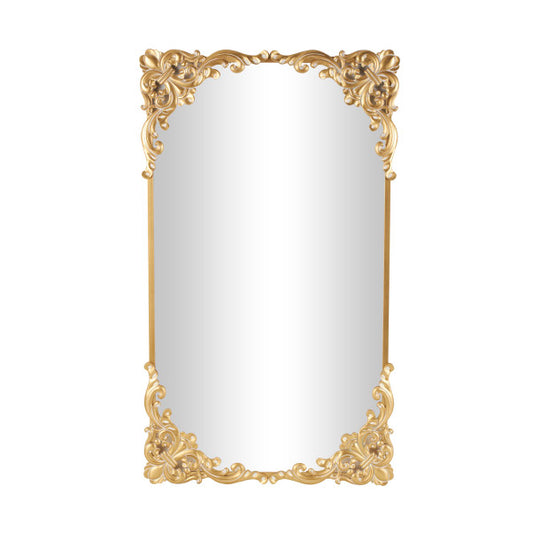 Tall Metal Ornate Baroque Floor Mirror, 72"