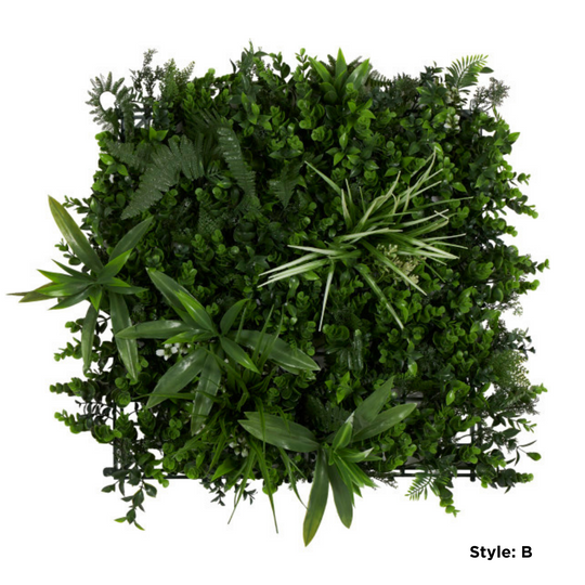 Large Square Faux Plant Wall Decor Set