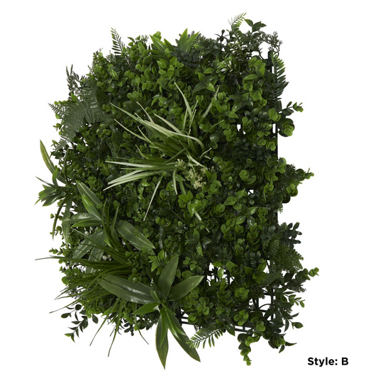 Large Square Faux Plant Wall Decor Set