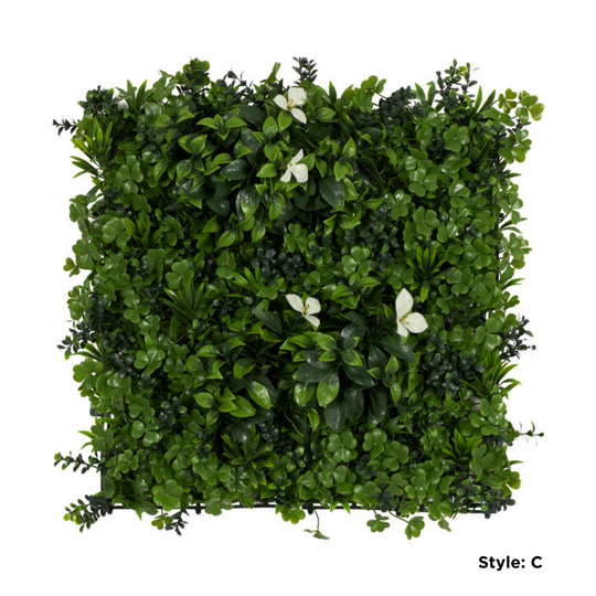 Large Square Faux Plant Wall Decor Set