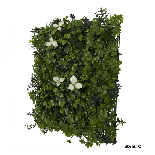 Large Square Faux Plant Wall Decor Set
