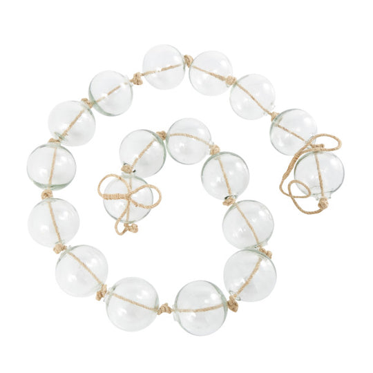 XL Glass Beads Sculpture on Jute Rope