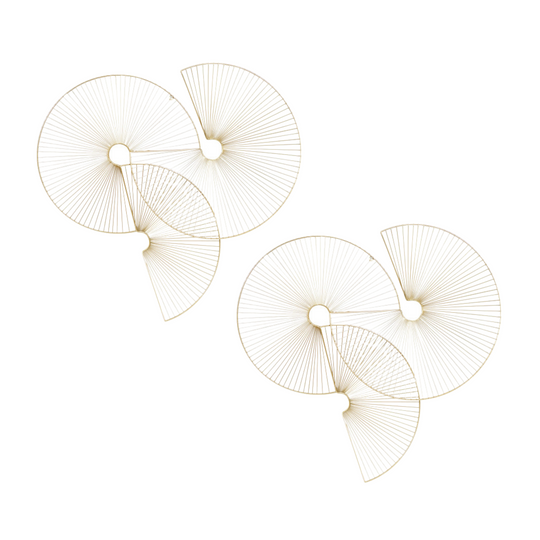 Half Moon Fanned Wall Decor Set