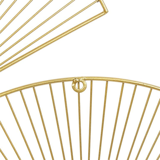 Half Moon Fanned Wall Decor Set