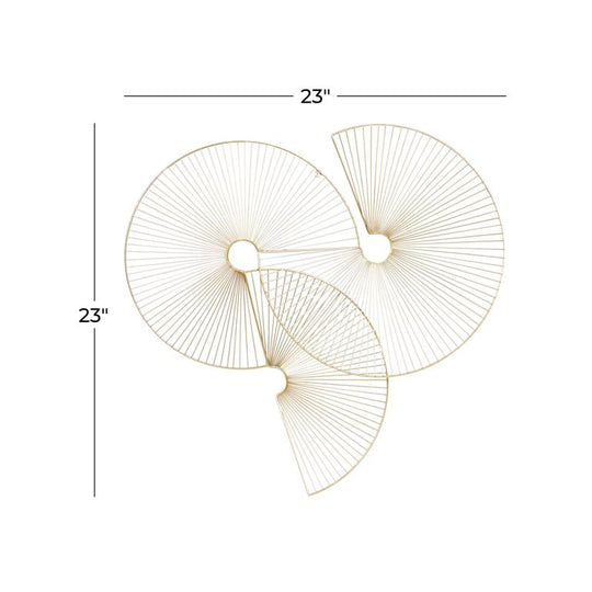 Half Moon Fanned Wall Decor Set