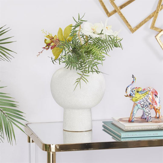 Cylindrical Orb Ceramic Handmade Vase