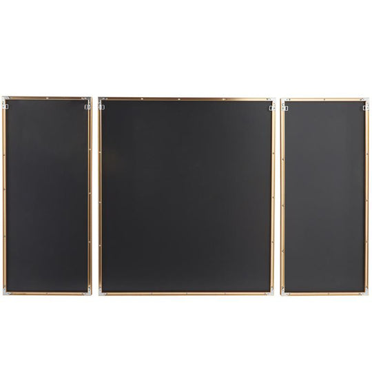 XL Splash Abstract Porcelain Wall Art with Gold Accents Set