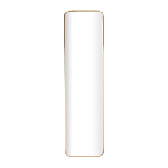 Thin Framed Wall Mirror with Rounded Corners, 59"