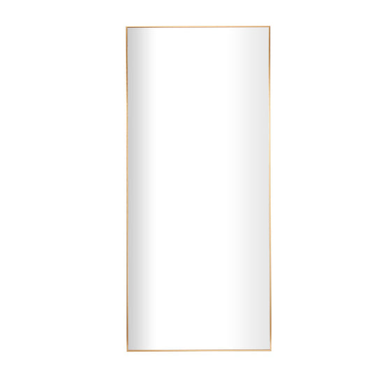 Metal Thin Framed Wall Mirror, 71"