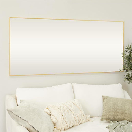 Metal Thin Framed Wall Mirror, 71"