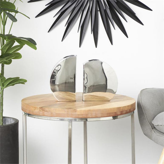 Abstract Thin Stainless Steel Vase Set