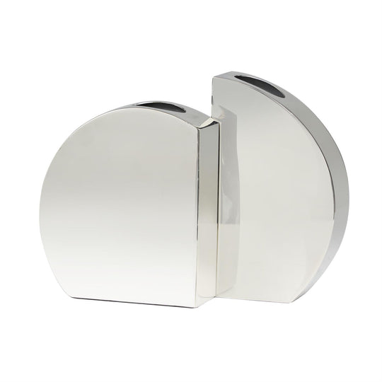Abstract Thin Stainless Steel Vase Set