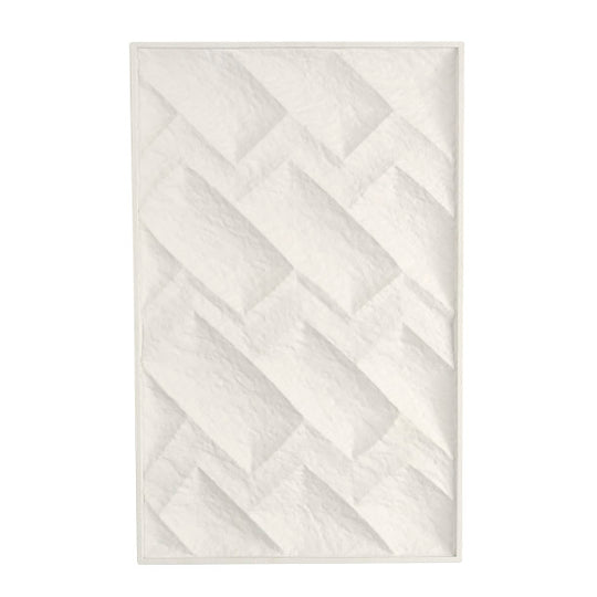 Angular Molded Metal Geometric 3D Wall Art