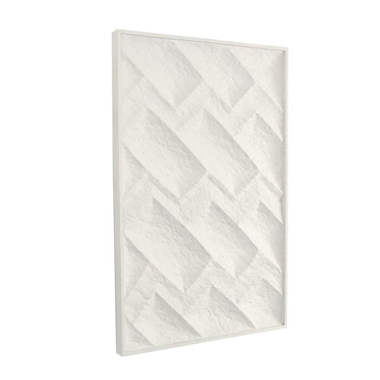 Angular Molded Metal Geometric 3D Wall Art