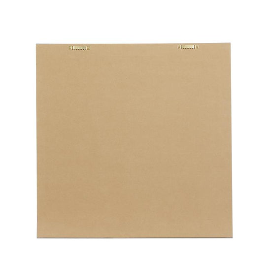 Gold Brushed Mixed Media Wall Art with Gold Frame Set