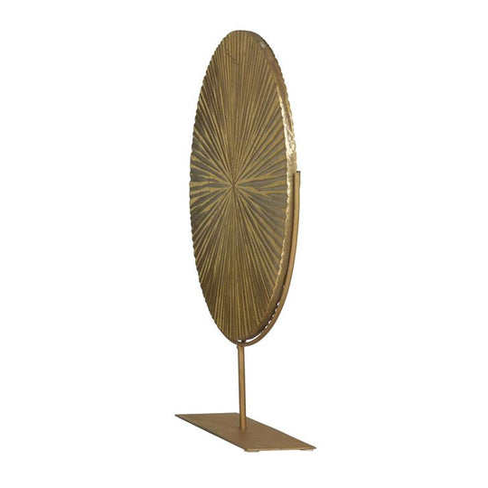 Starburst Carved Wooden Sculpture with Stand