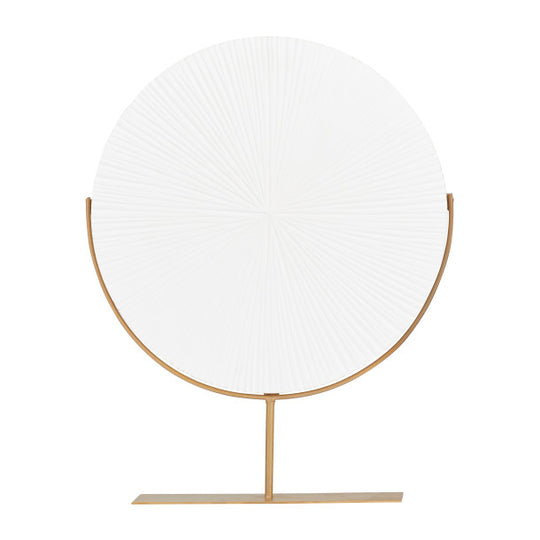 Starburst Carved Wooden Sculpture with Stand