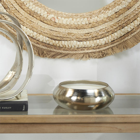 Large 4 Wick Scented Candle in Metal Bowl, 60 oz