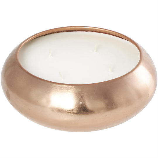 Large 4 Wick Scented Candle in Metal Bowl, 60 oz