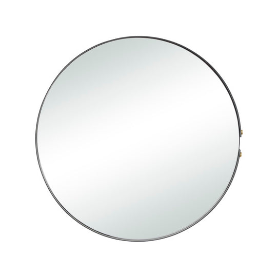 Thin Framed Round Wall Mirror, 26"