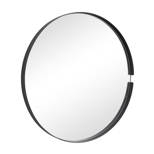 Thin Framed Round Wall Mirror, 26"