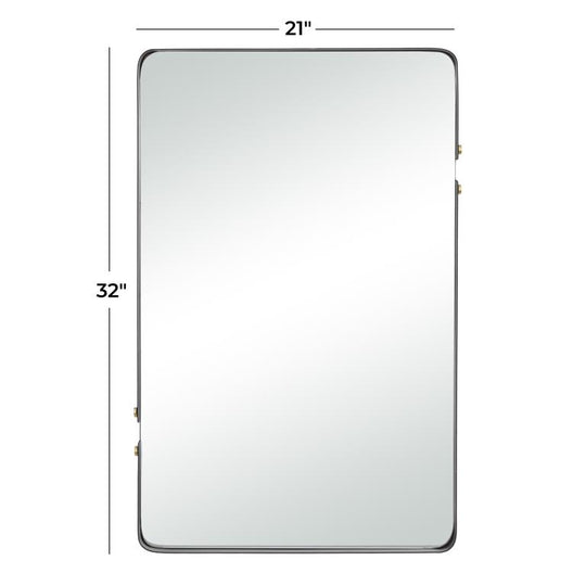 Thin Framed Wall Mirror, 32"