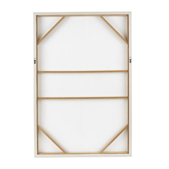 Hidden Matrix Code Wall Art with Light Brown Frame