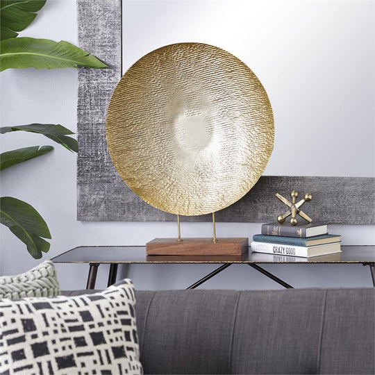 Textured Metal Plate Sculpture