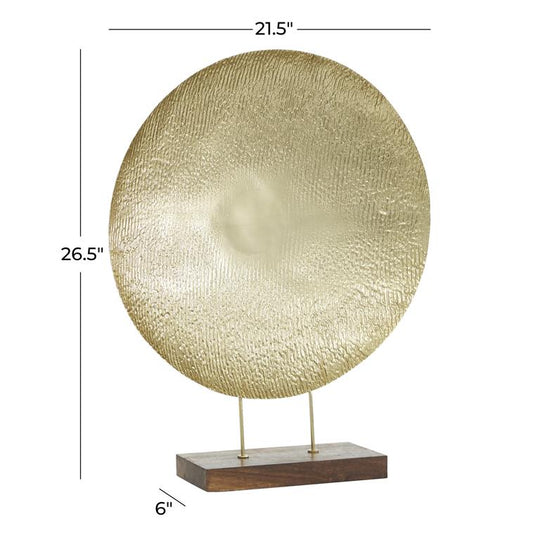Textured Metal Plate Sculpture