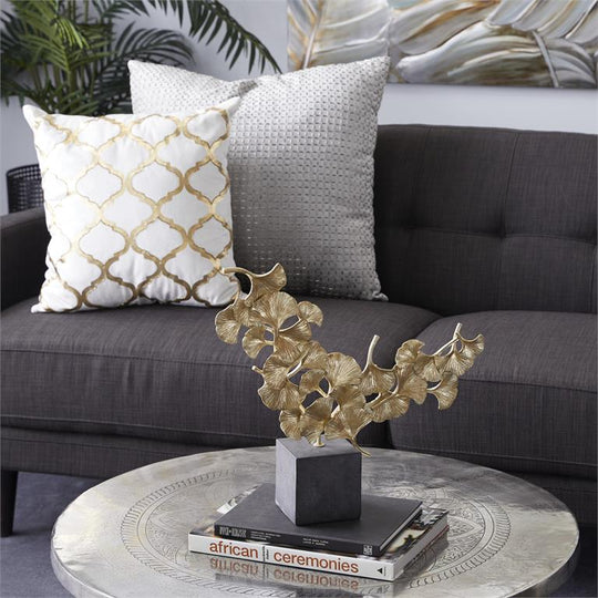 Gingko Leaves Metal Sculpture