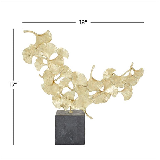 Gingko Leaves Metal Sculpture