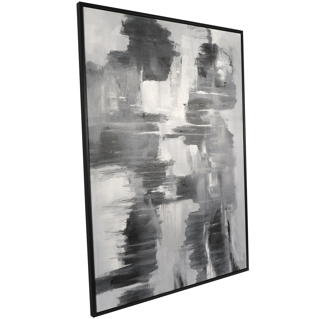 Shadow Movement Abstract XL Wall Art with Black Frame