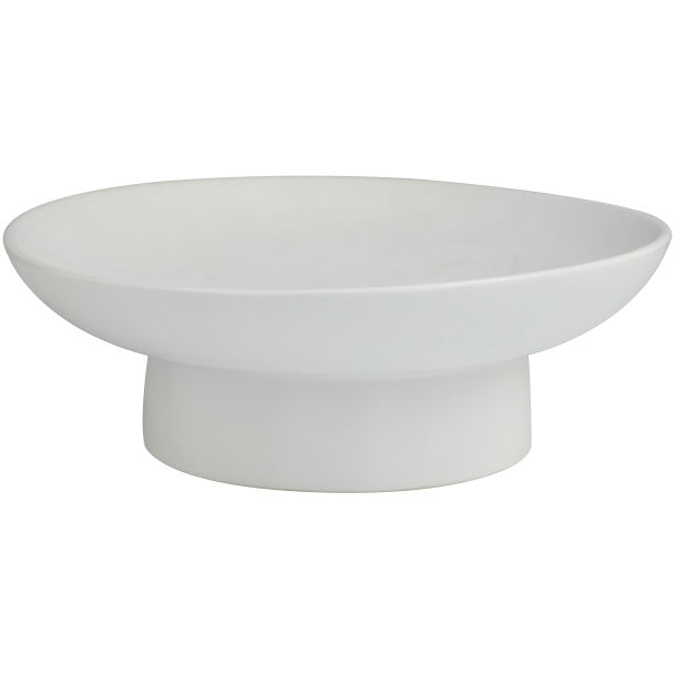 Wide Ceramic Bowl with Elevated Base