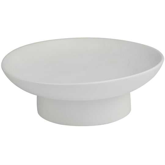 Wide Ceramic Bowl with Elevated Base