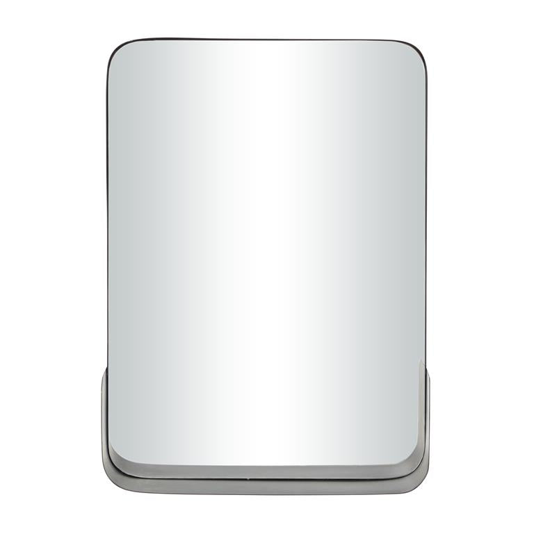 Metal Wall Mirror with Shelf