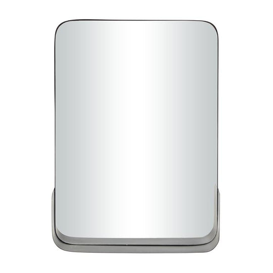 Metal Wall Mirror with Shelf