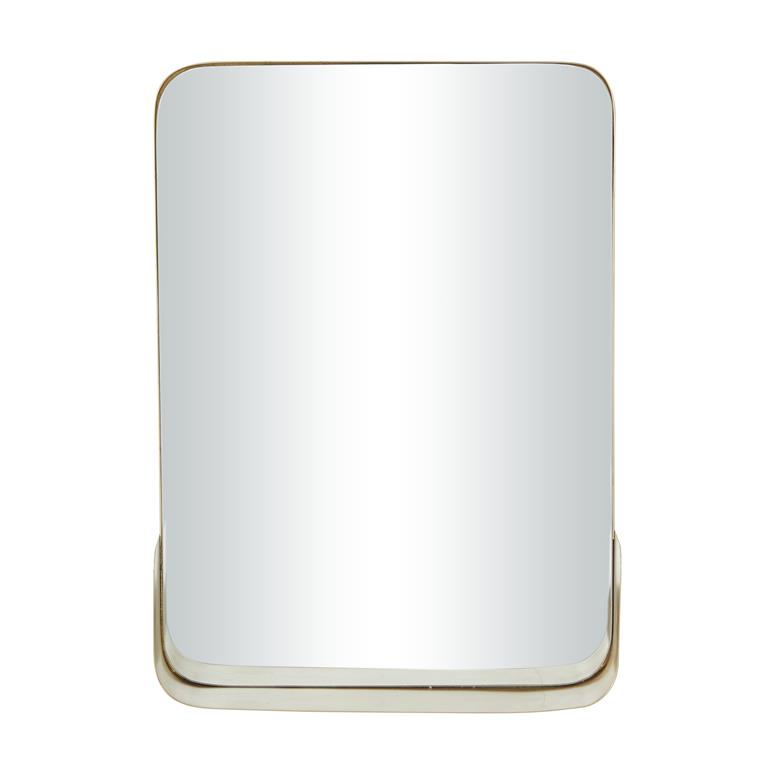 Metal Wall Mirror with Shelf