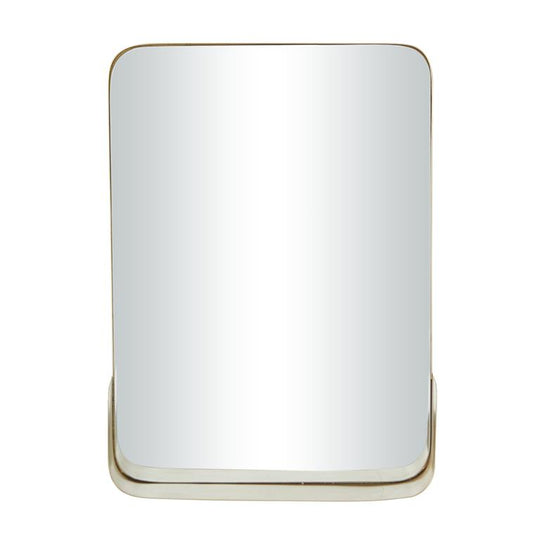 Metal Wall Mirror with Shelf