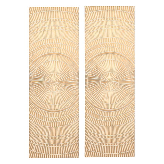 Skinny Celestial Handmade Wooden Wall Panels Set, 48"