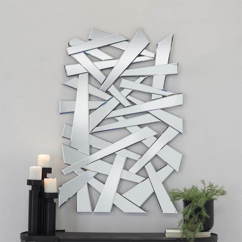 Glass Abstract Wall Mirror