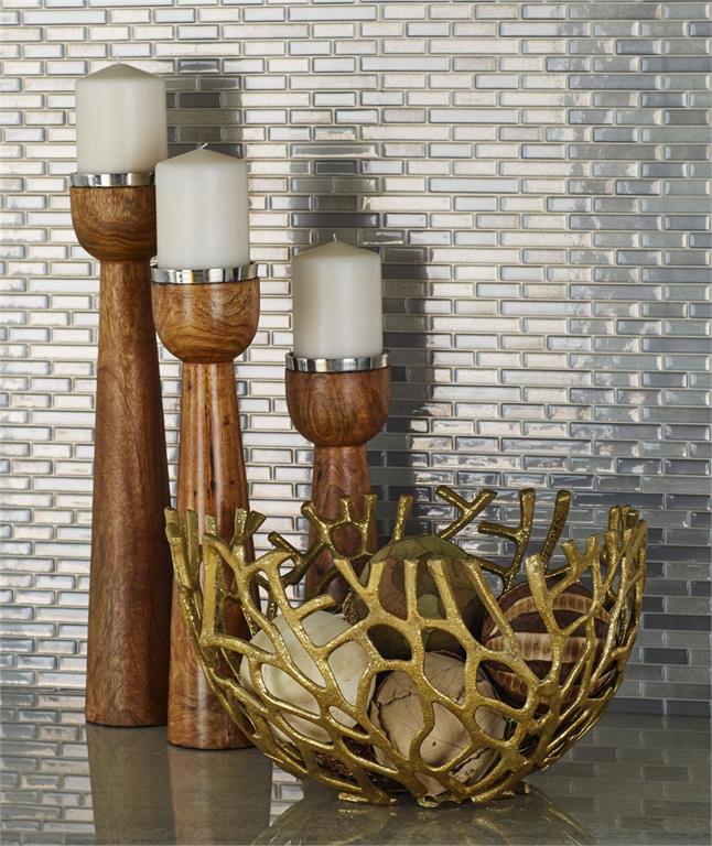 Handmade Metal Coral Style Decorative Bowl Set