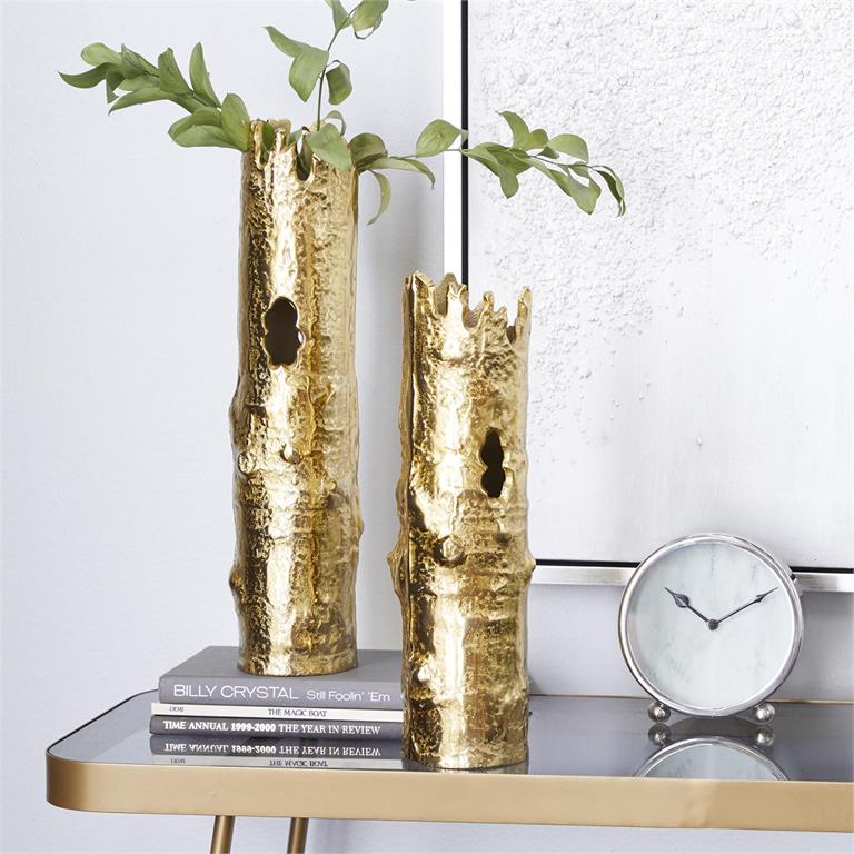 Aluminum Bamboo Shaped Vase Set