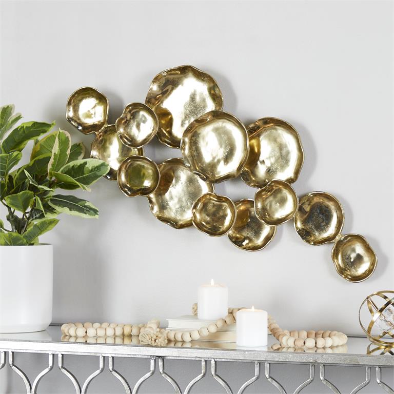 Abstract Plates Wall Decor with Uneven Edges