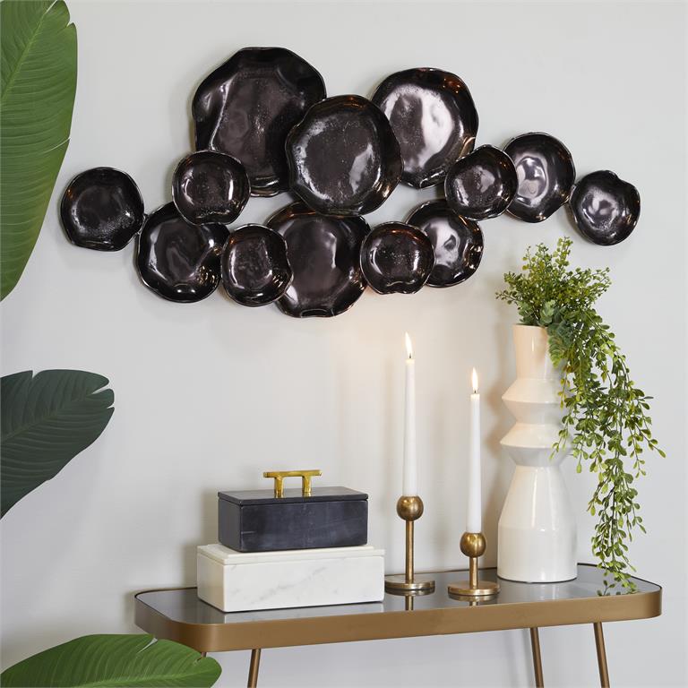 Abstract Plates Wall Decor with Uneven Edges