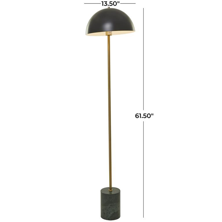 Umbrella Style Floor Lamp with Marble Base