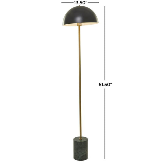 Umbrella Style Floor Lamp with Marble Base