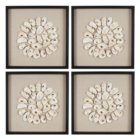 Handmade Shell Display Square Wall Decor Set